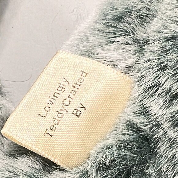 Vtg Purr-Fection by MJC Teal Blue Bear Plush Stuffed Animal Toy 1992 Teddy Paws - Picture 8 of 8